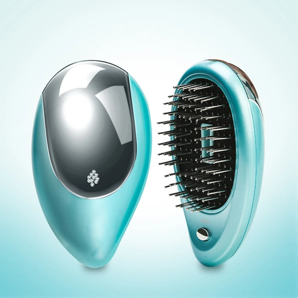 Портативная электрическая ионная расческа для волос мини-выпрямитель щетка