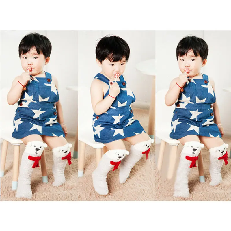 Детские для малышей с бантом маленьких девочек носки хлопковые чулки до колен Гольфы От 1 5 лет|Носки| |