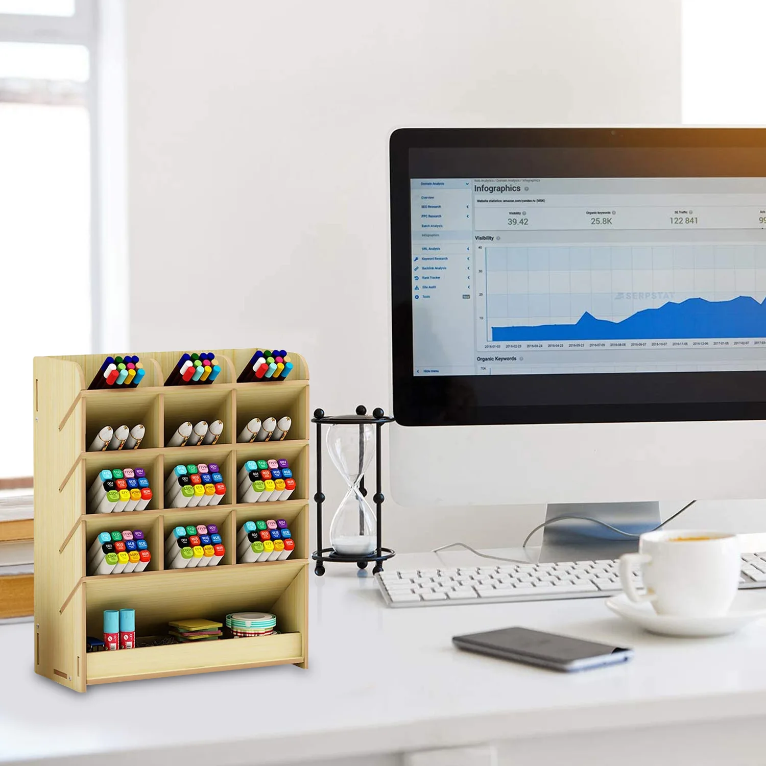 Настольный органайзер мульти-функциональный карандашом Карандаш Держатель Шкаф