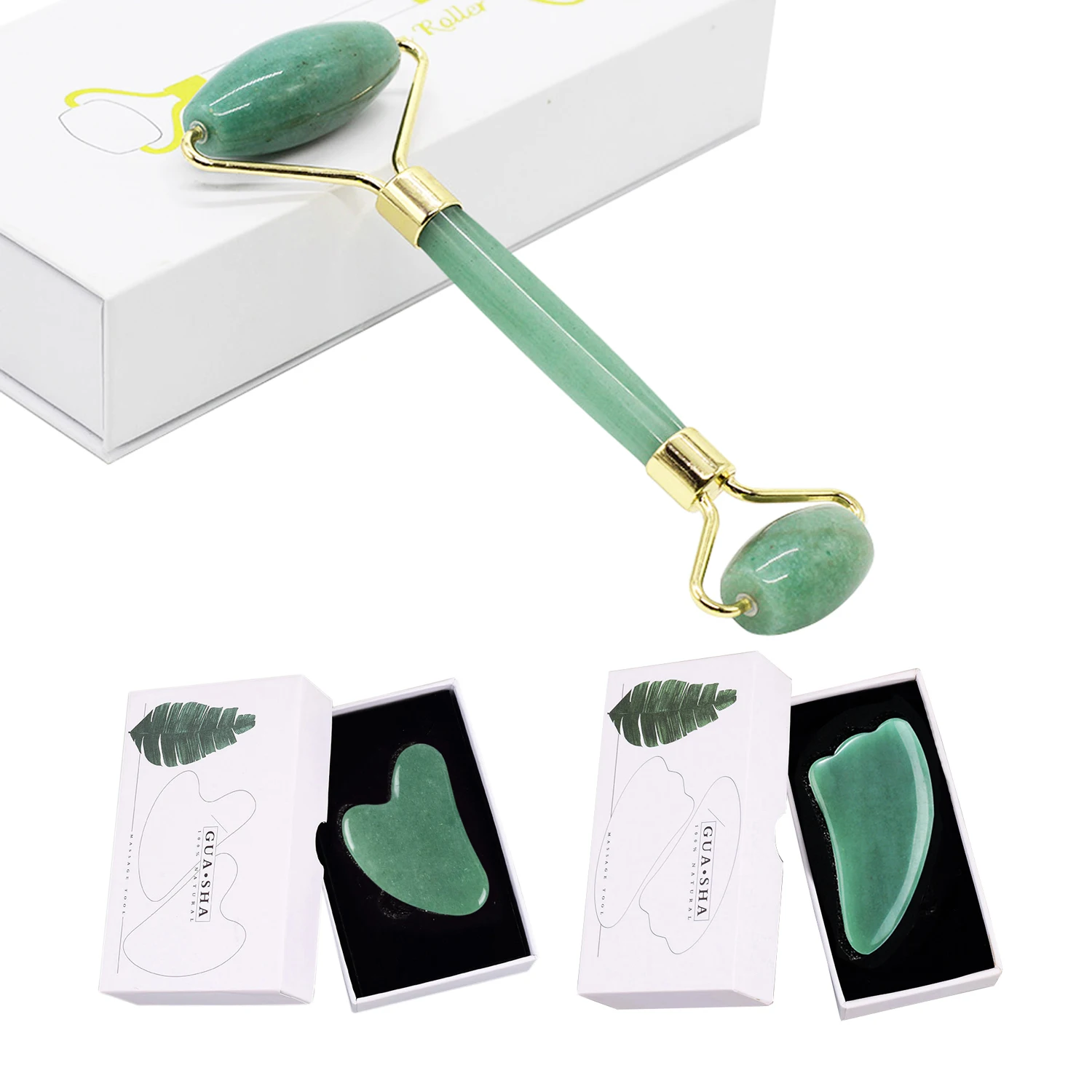 

3 в 1, скребок для кожи лица с натуральным камнем