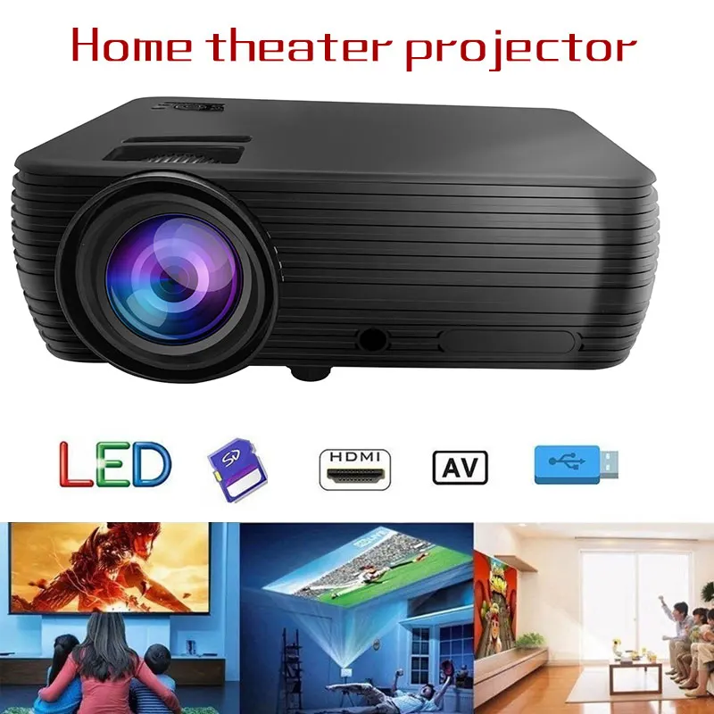 Светодиодный проектор UNIC X5 1080 х480 пикселей Full HD P лм USB TF HDMI медиаплеер домашний