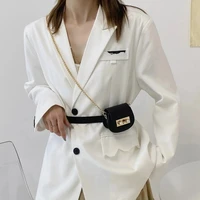 new design women chain mini crossbody bag personalized belt bag female korean shoulder waist bag small earphone lipstick purse