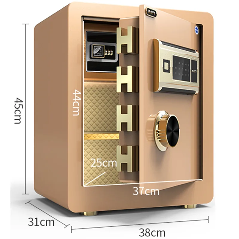 

Safe Home Fingerprint Password Office Safe Anti-theft Bedside Hidden Mini Anti-theft Safe Deposit Box Combination Safe Box