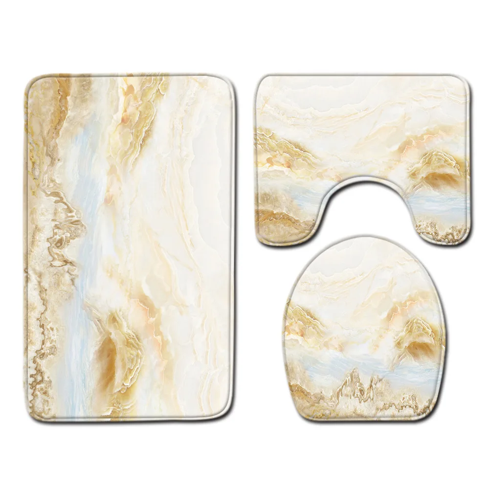 Набор фланелевых напольных ковриков для ванной Zeegle набор из 3 современных