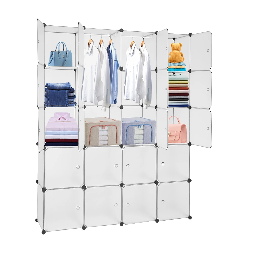 

Cube Furniture Detachable Plastic Wardrobe Assembly Locker Clothes Cabinet Wardrobe Closets Bedroom Storage Box Organizer