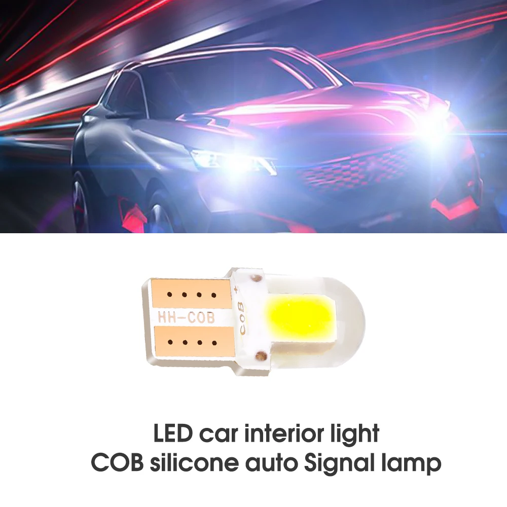 10 шт. 4 чипа COB LED W5W T10 194 168 4SMD для парковки | Автомобили и мотоциклы