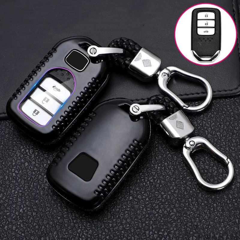 Чехол для автомобильного ключа с полным покрытием Honda Vezel city Civic 4d 2019 BR V Pilot Accord Jazz