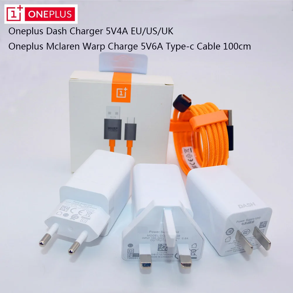 Оригинальный блок питания OnePlus Warp Charge 20 Вт зарядное устройство для ЕС и США кабель