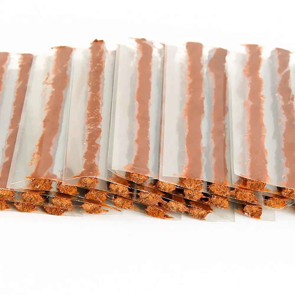 

10pcs Tubeless Tire Repair Strips Stiring Glue for Tyre Puncture Emergency Car Motorcycle Bike Tyre Repairing Rubber Strips