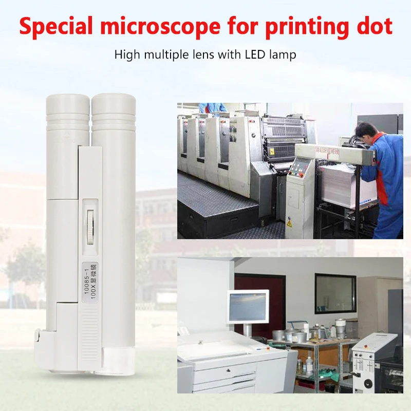 Портативный микроскоп со светодиодной подсветкой Складная лупа для ювелирных