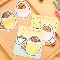 1pcs creative cartoon egg memo pad sticky note paper cute stationery decoration stickers message escolar gifts school office sup