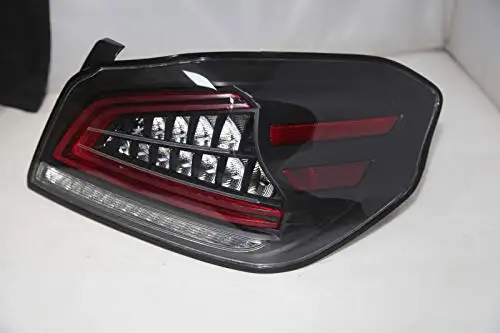 2 Pieces For SUBARU Impreza WRX Taillight Year LED Tail Lamp Rear Back Light Dark Red Housing Clear Len