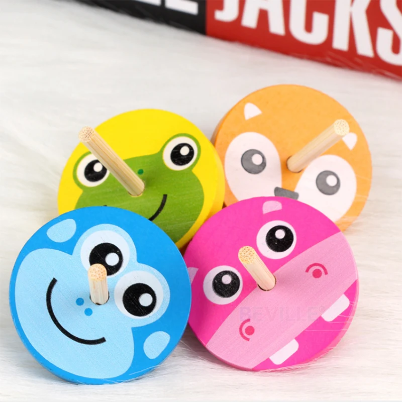 10 шт./лот детские деревянные гироскопические игрушки для взрослых снятие стресса