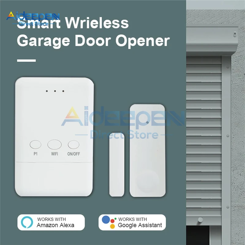 

Tuya Smart Life Garage Door Sensor Opener Controller WiFi Switch For Alexa Echo Google Home DIY Smart Home App Alert No Hub