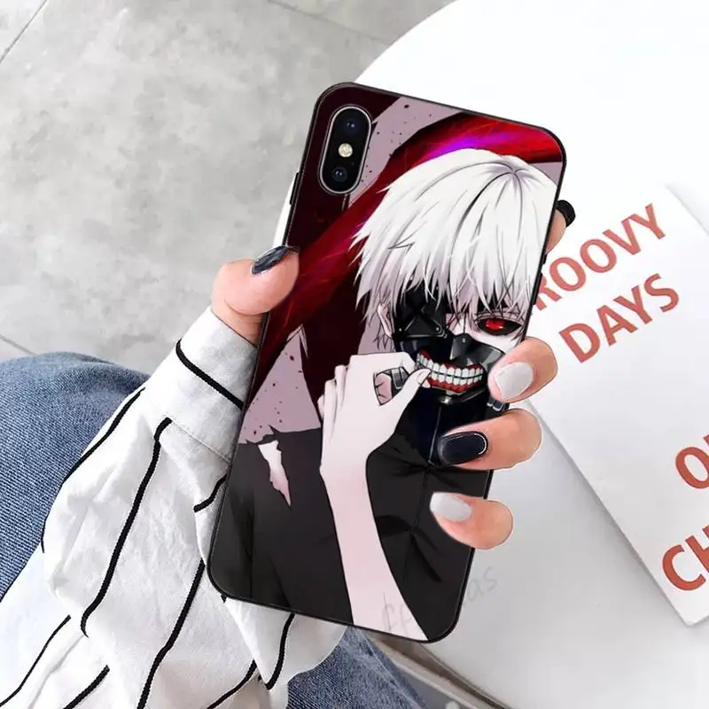 

Tokyo Ghoul Trendy Anime Kaneki Ken Anti-fall mobile Phone Case coque for iPhone 11 12 pro XS MAX 8 7 6 6S Plus X 5S SE 2020 XR