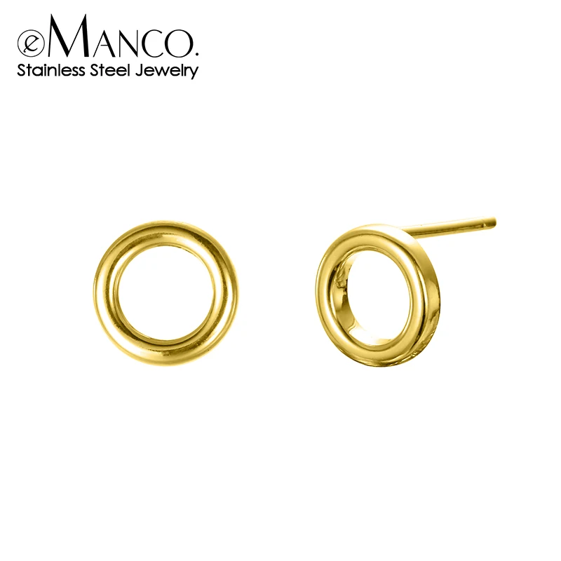 E-Manco женские маленькие круглые сережки в виде английских булавок серьги из