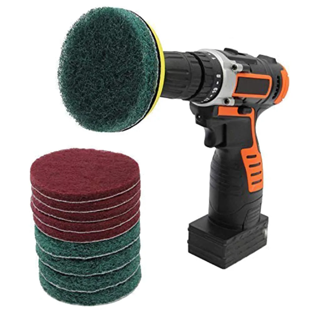

Drill Brush Scrub Pads 11 Piece Power Scrubber Cleaning Kit All Purpose Cleaner Scrubbing Cordless Drill for Cleaning Pool#25