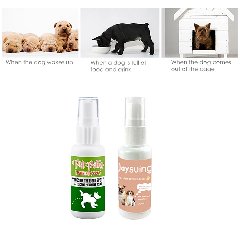 

Pet Defecation Training Spray Cat Dog Potty Inducer Toilet Training Puppy Positioning Potty Spray 30ml
