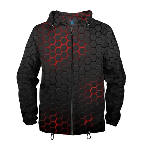 Мужская ветровка 3D СТАЛЬНАЯ БРОНЯ для мужчин спорта и отдыха путешествий