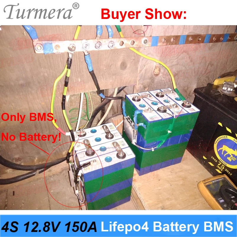 Бесперебойный источник питания Turmera 4S 800 А 50 12 8 В 14 4 32700 Lifepo4 батарея BMS для