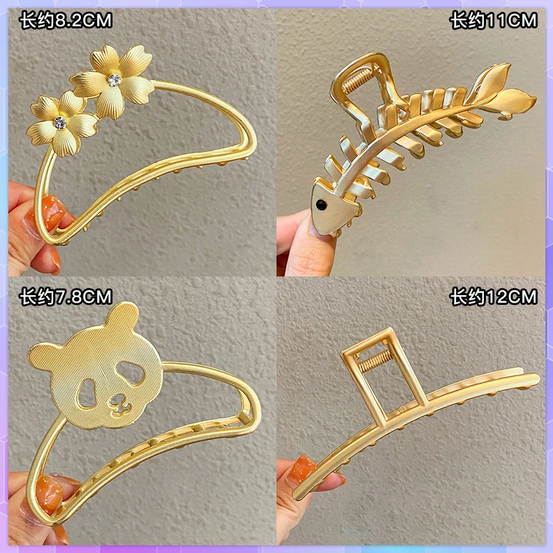 

Женские заколки-пряжки, металлические заколки для волос, аксессуары для волос, заколки для волос, геометрический зажим для волос, головной у...