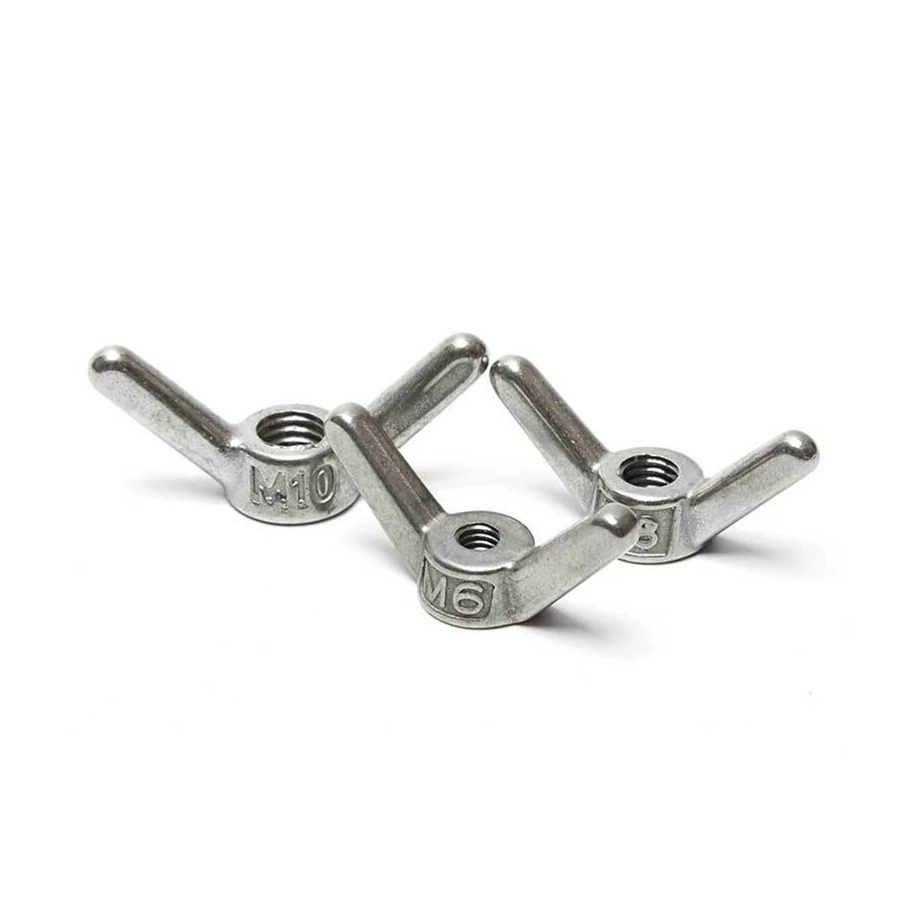 

Ручная гайка особой формы из нержавеющей стали 304, гайки-бабочки с большим ушком, гайка-зажим для ОЗУ, гайка M6 M8 M10 -M24