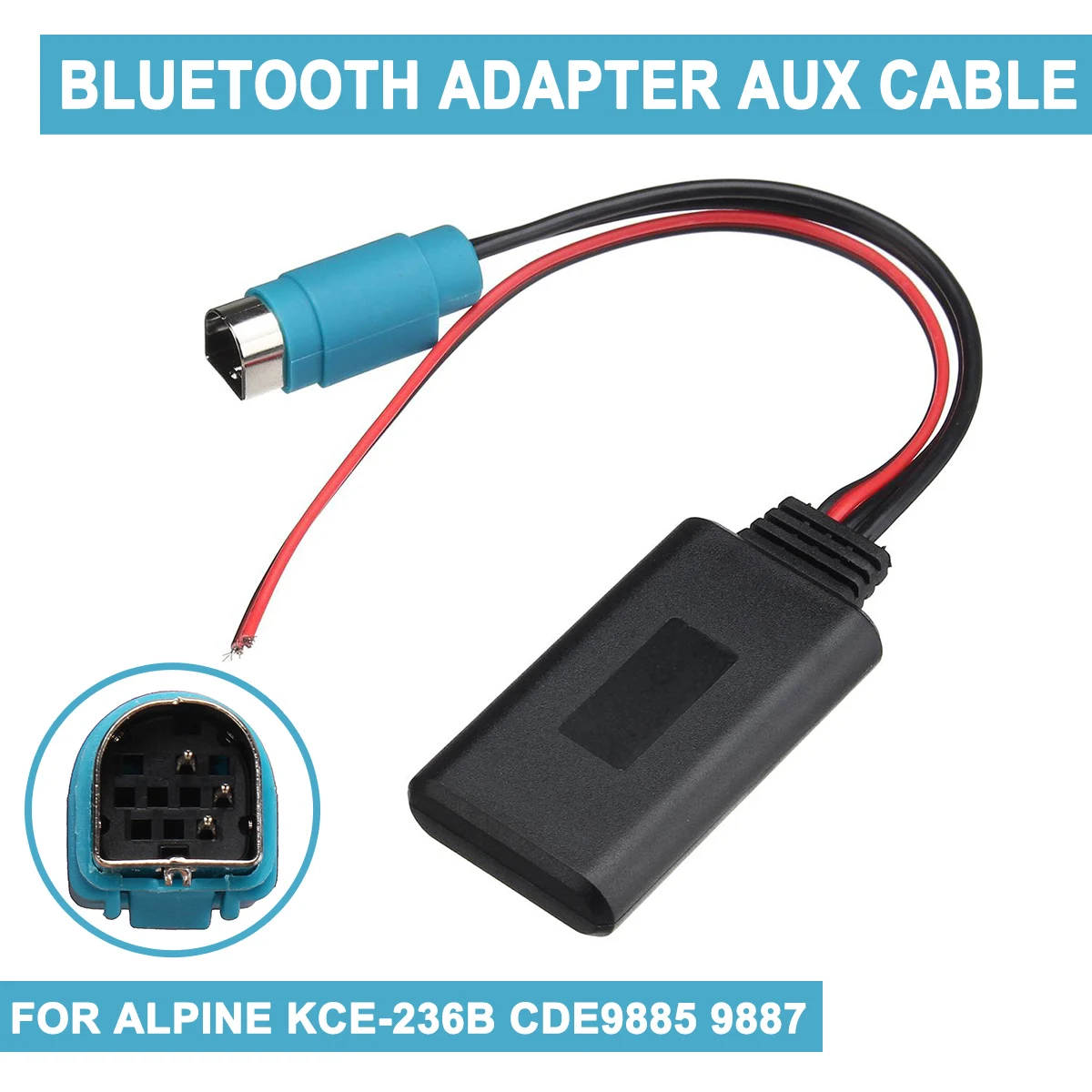 Для Alpine KCE 236B CDE9885 9887 AUX входной модуль адаптер bluetooth аудио радио автомобили