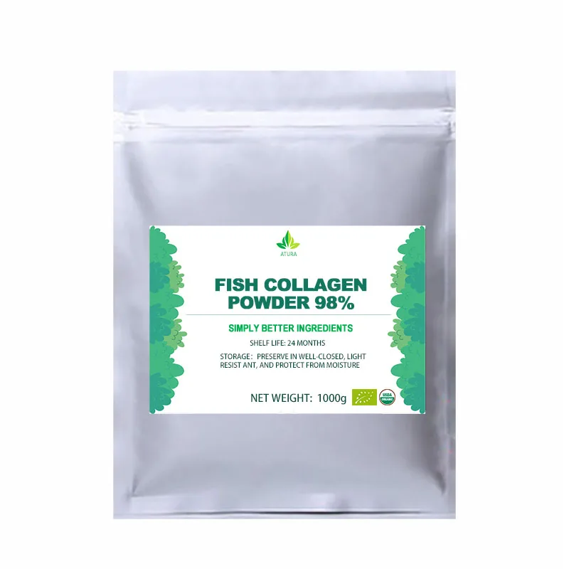 Рыбный коллаген 98% чистый гидролизованный рыбный пищевая добавка Порошок|Товары