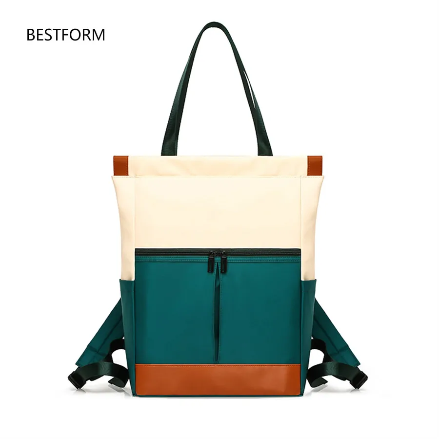 

BESTFORM 2019 new high quality nylon backpacks fashion high capacity women backpack school bags for teenage women shoulder bag