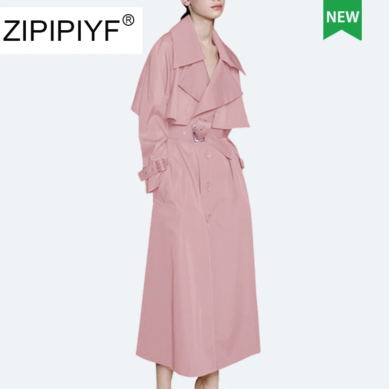 Элегантная женская модная одежда женское длинное однобортное пальто чистого