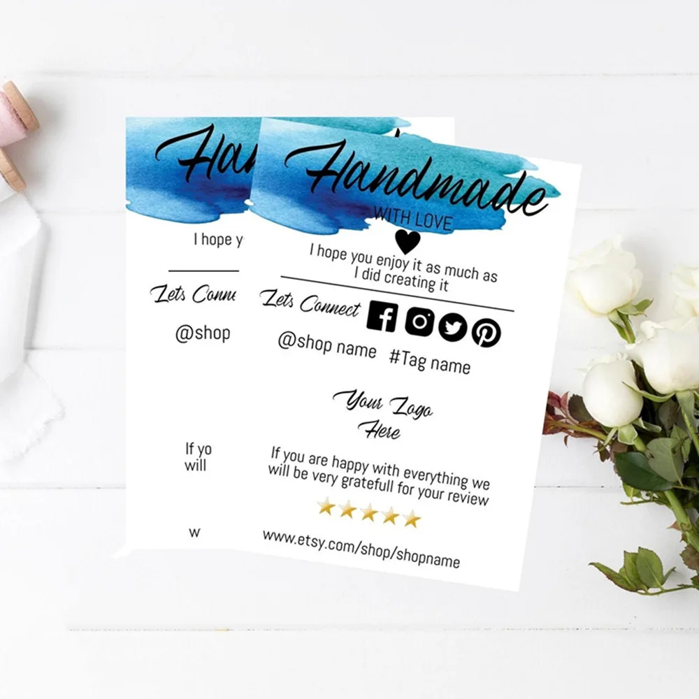 Таможня спасибо бизнес Вставка карты заказ упаковочная карта с социальных медиа