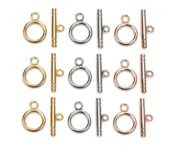 

4 шт./партия, застежки для браслетов, из нержавеющей стали