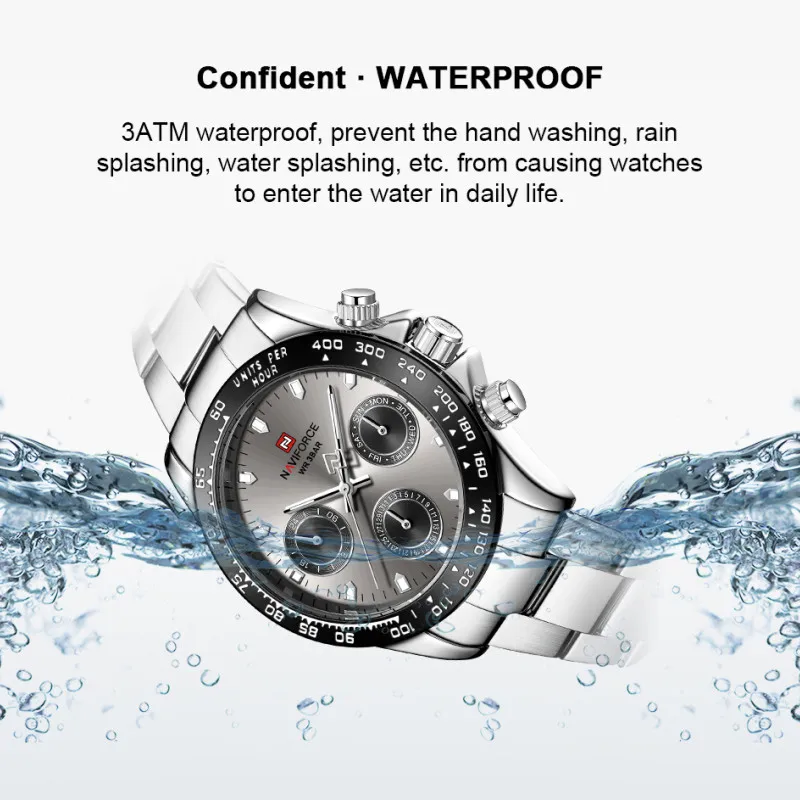 

NAVIFORCE Business Brand Luxury Whatches For men Military Sport Warterproof Man watch Casual Date Male Clock Relogio Masculino