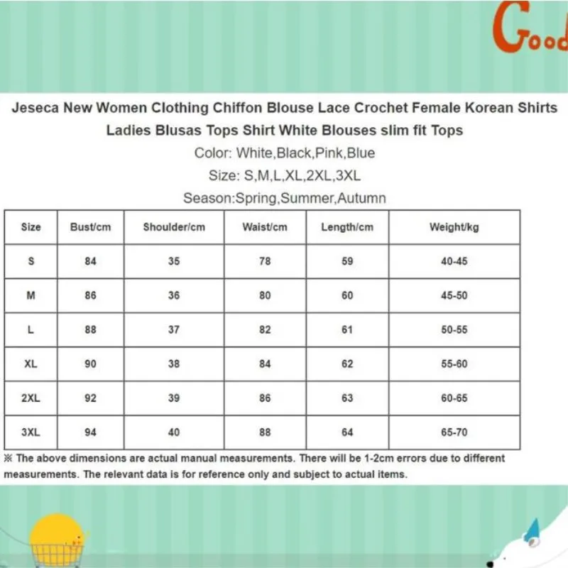 

Clearance Sale Women Chiffon Blouses Female Fashion Lace Shirts Office Lady Elegant Tops Shirt Sexy Slim White Blouses Tops