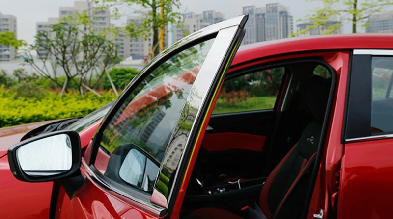 14 шт. нержавеющая катушка для автомобиля внешняя оконная стойка декоративная