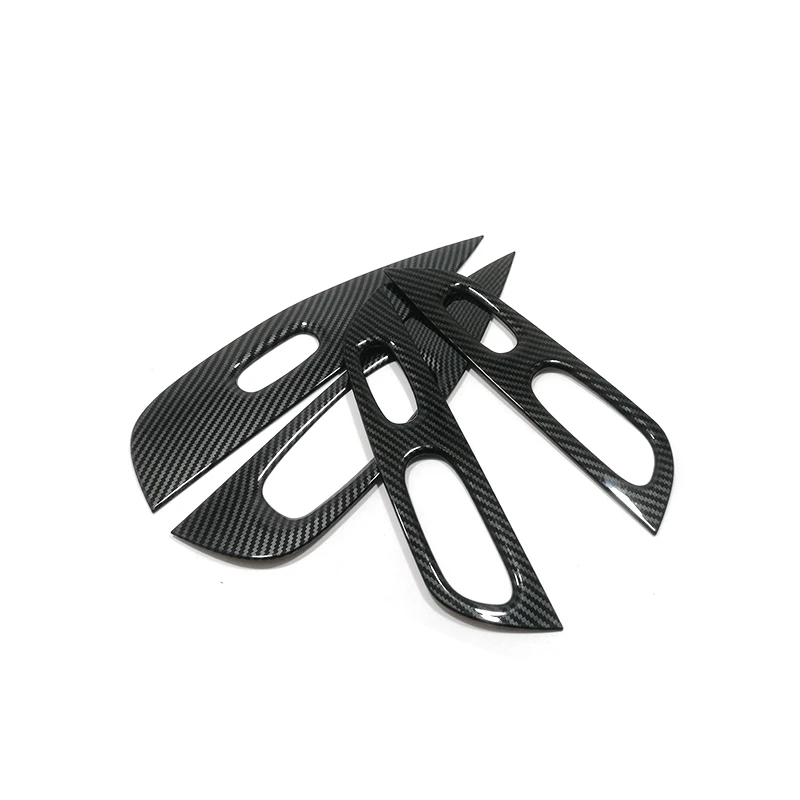 

For Nissan X-Trail XTrail T32 Rogue 2014-2020 Carbon Fibre Car Inner Door Armrest Window Glass Lift Button Cover Accessories