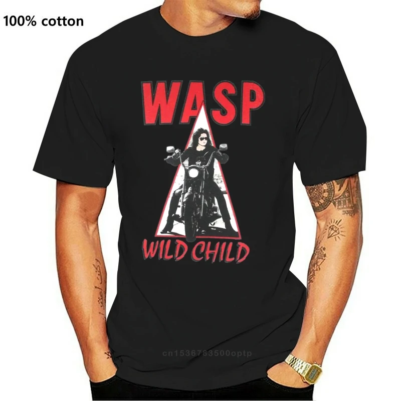 W.A.S.P. Новинка белая футболка WILD CHILD85 с тяжелым металлическим ремешком WASP TWISTED SISTER