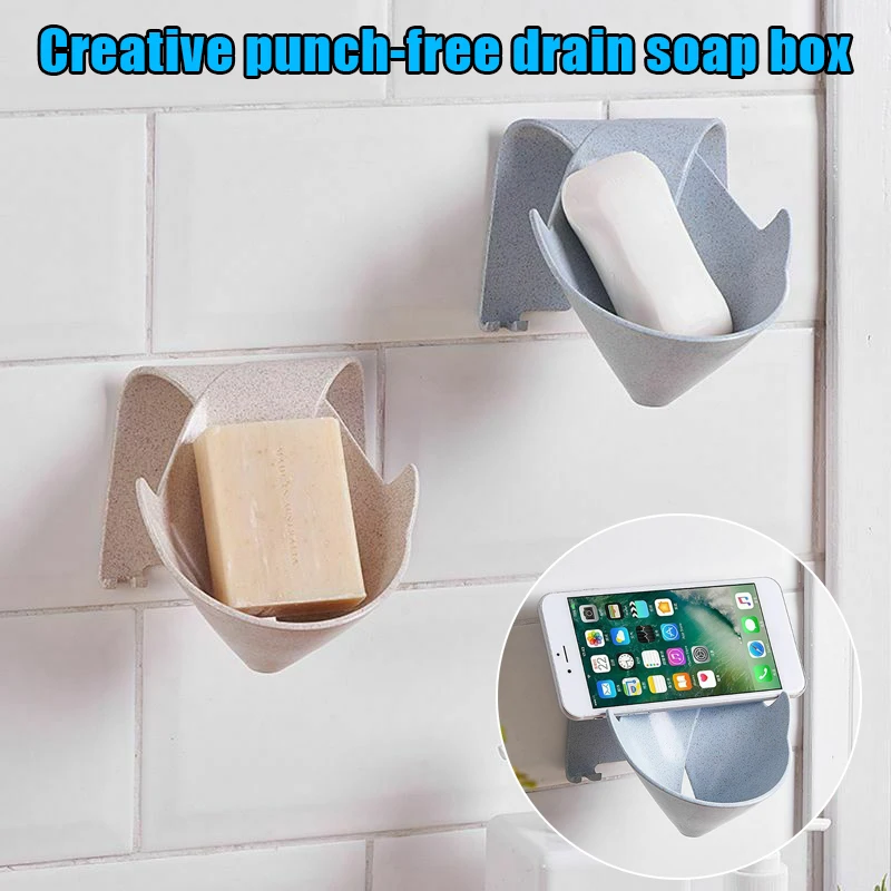 Высокое качество Пробивной мыльницы сливной держатель настенный подвесной