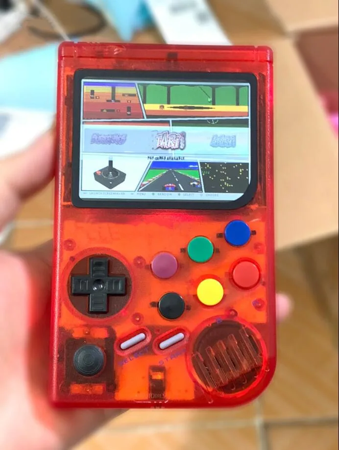 Новинка 2,0, ретро LCL Pi Boy Raspberry Pi для игры для мальчиков, видео игровая консоль, портативная Классическая портативная игровая приставка Raspberry Pi 3B/A - Цвет: Red Transparent 3B