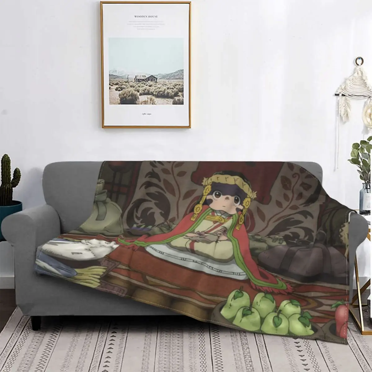 

To Your Eternity Hayasser, manta de Manga de fantasía, decoración de franela, colcha portátil para el hogar