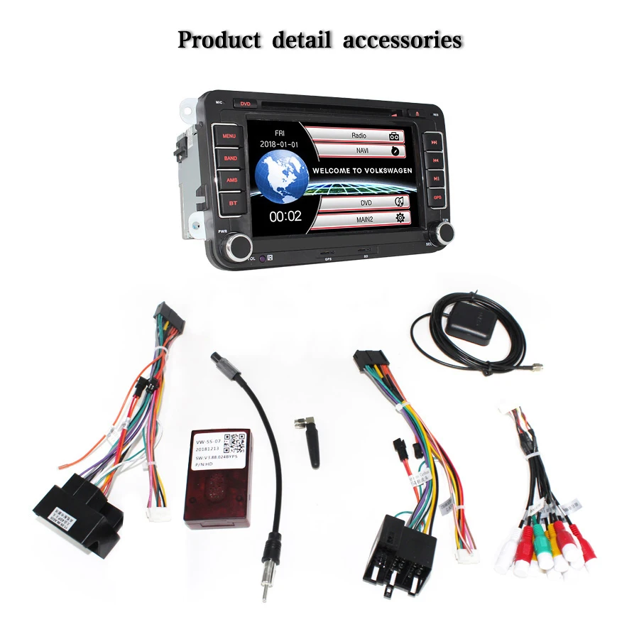 Автомагнитола TOPSOURCE 7 дюймов 2 din DVD плеер Gps навигация 256 м 16 ГБ для сидений Volkswagen golf
