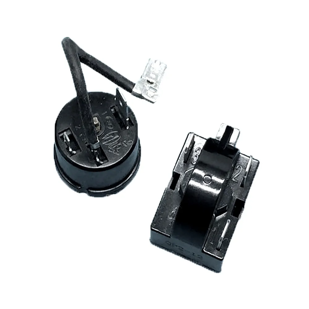 

PTC Starter Relay 12 Ohm 3 Pin new for Refrigerator fittings freezer PTC starter thermal protector relay Plug Black Plastic