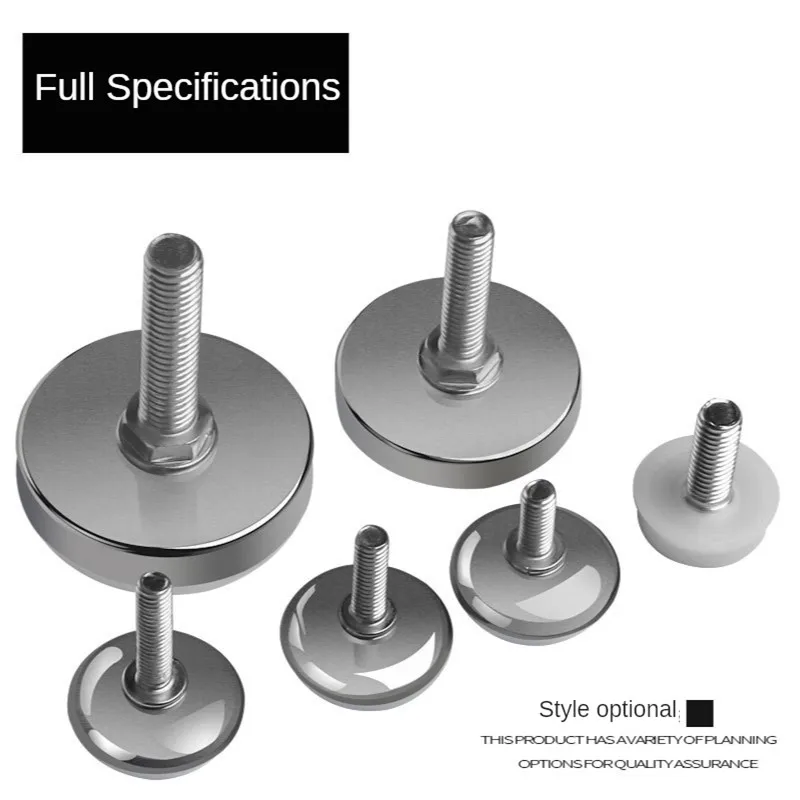 

4 Pcs/Lot M8/M10 Stainless Steel Plastic Adjustable Foot Table Chair Adjusting Screw Pad Furniture