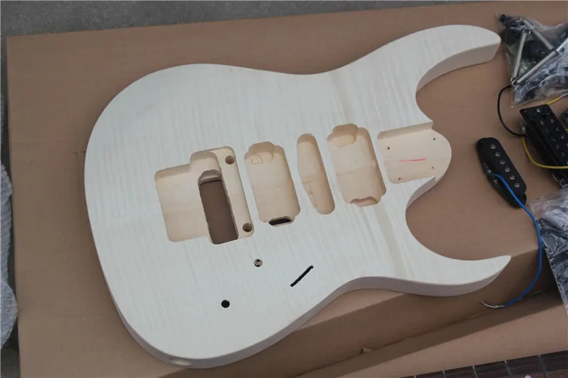 Бесплатная доставка набор сделай сам полуфинишная электрическая гитара с