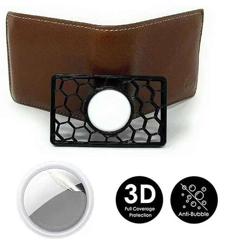 

Защитный чехол для AirTag Locator, силиконовый чехол для AirTag, устойчивый к царапинам чехол с держателем для кредитных карт, 2 шт.