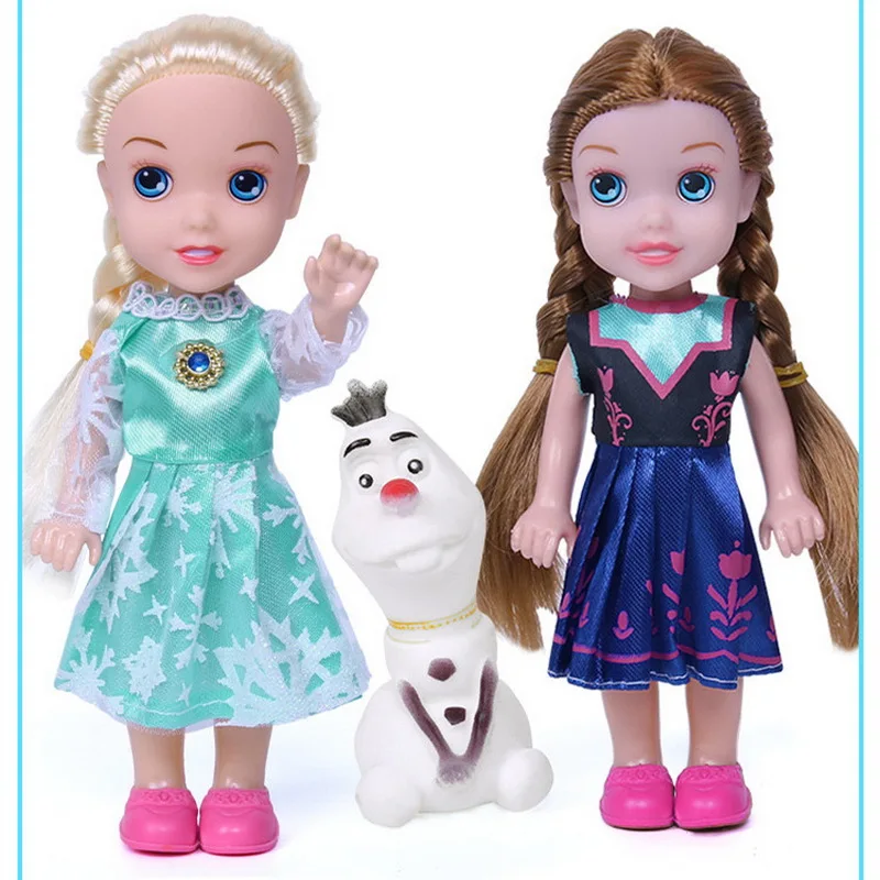 

2020 Disney Toys Princess Anna Elsa Kristoff Sven Olaf PVC Action Figures Model Dolls Kids Collection Christmas Gifts
