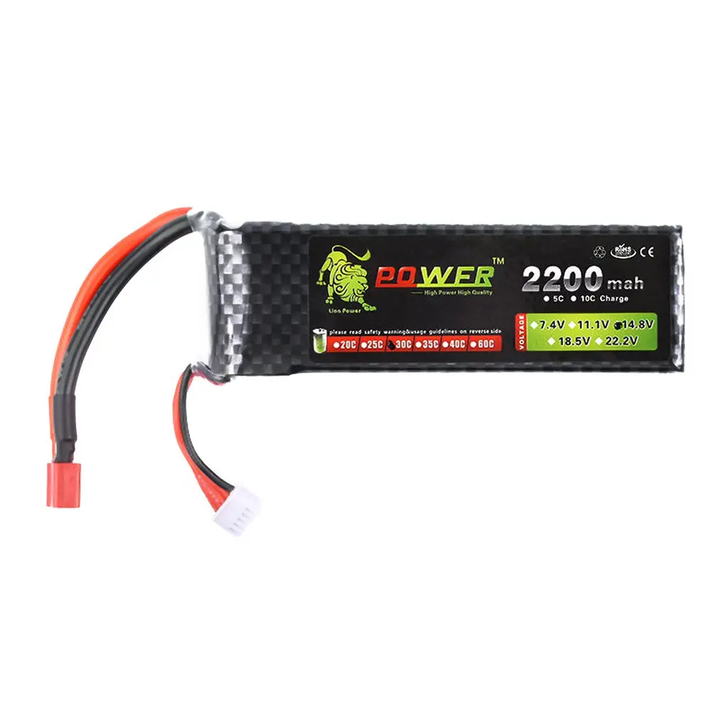 

Lipo Battery 14.8v 2200mAh 30C 3S Battery For RC Helicopter RC Car Boat Quadcopter Remote Control Toys Parts