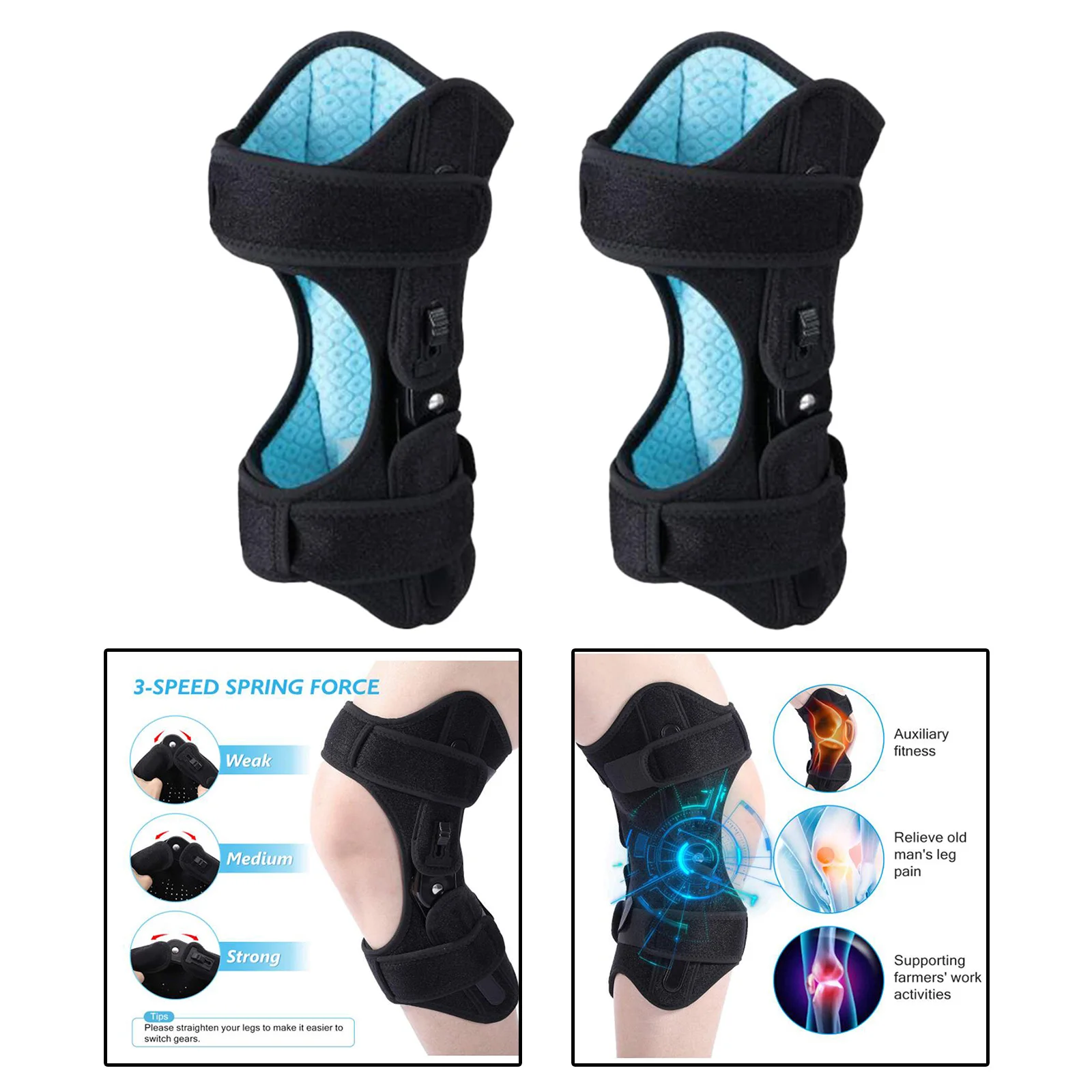 

2 шт., дышащие Регулируемые Наколенники для защиты колена