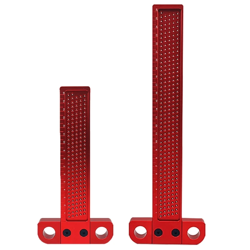 

157A Aluminum Alloy T Type Square Ruler T-Square Ruler Woodworking Scriber Measuring Carpentry Tools