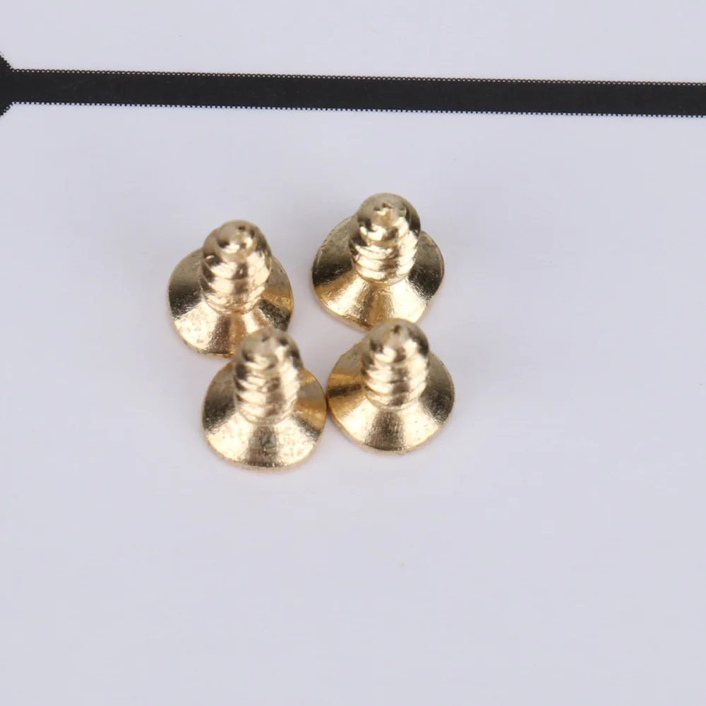 

100 Sets Hanging Picture Painting Mirror Hooks Hangers With Screws Photo Frame Hook Sawtooth (Golden)